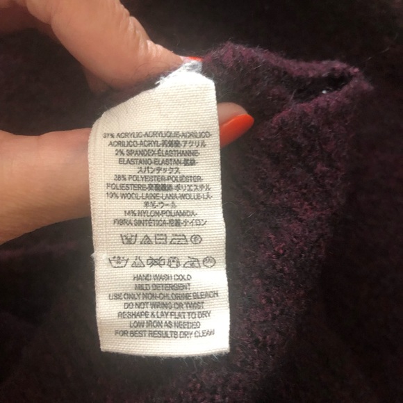 Free People Pullover Purple sweater size XS - Picture 4 of 5